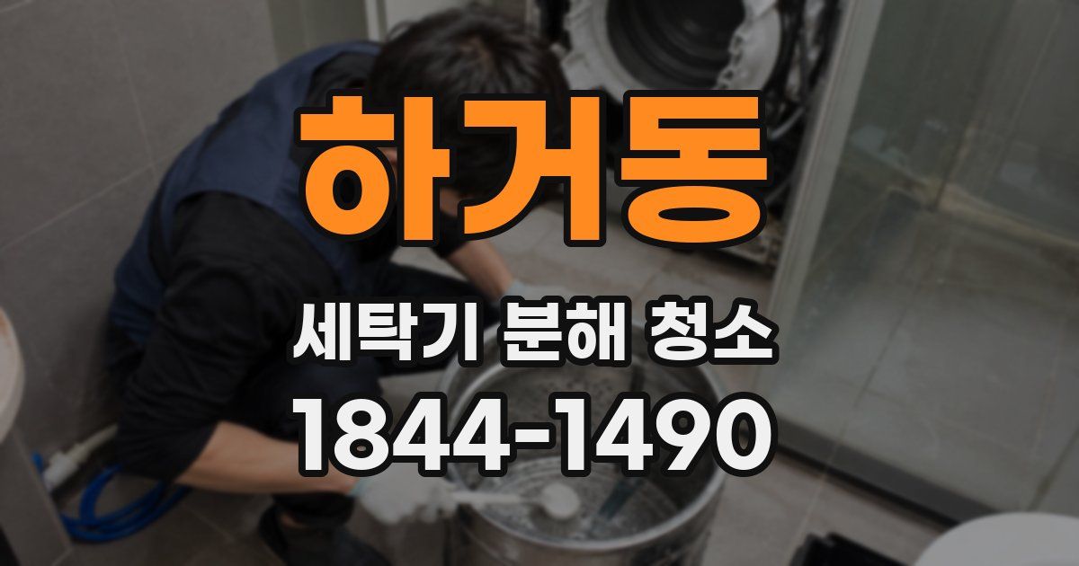 하거동 세탁기 분해 청소