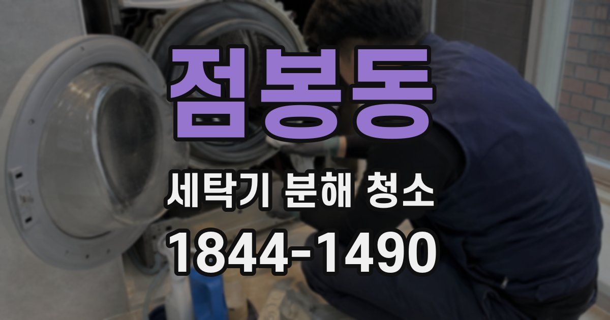 점봉동 세탁기 분해 청소
