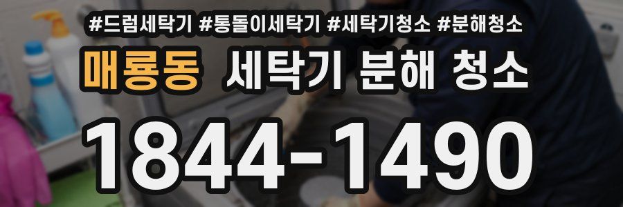 매룡동 세탁기 분해 청소