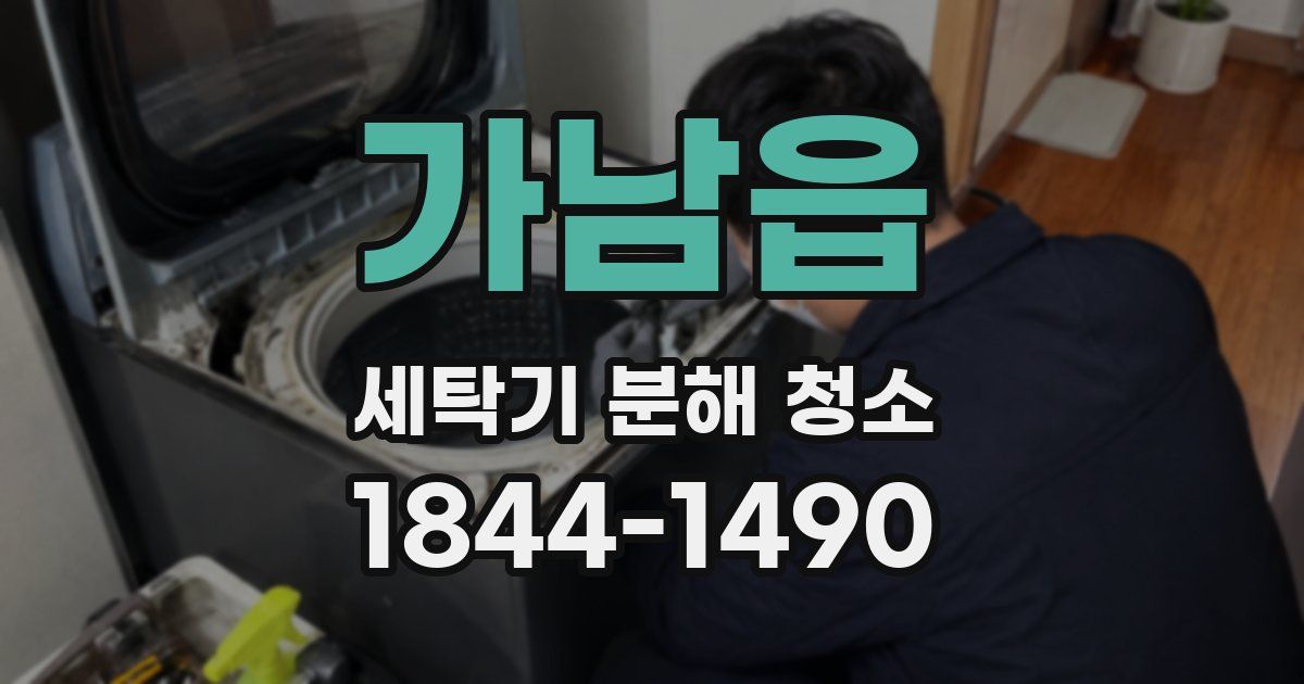 가남읍 세탁기 분해 청소
