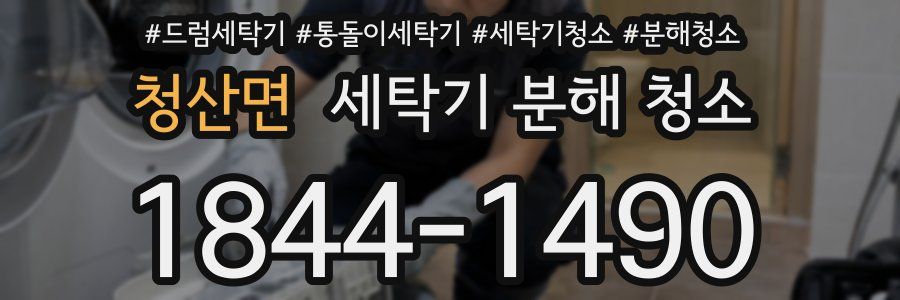 청산면 세탁기 분해 청소