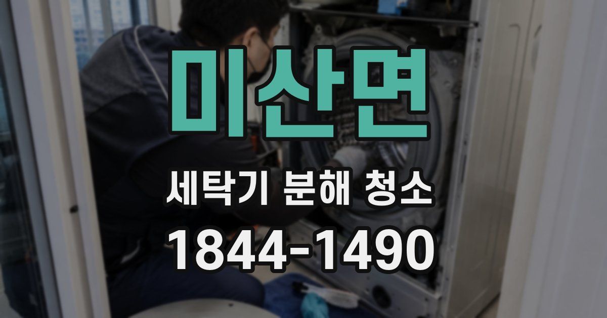 미산면 세탁기 분해 청소