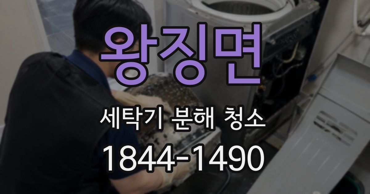 왕징면 세탁기 분해 청소