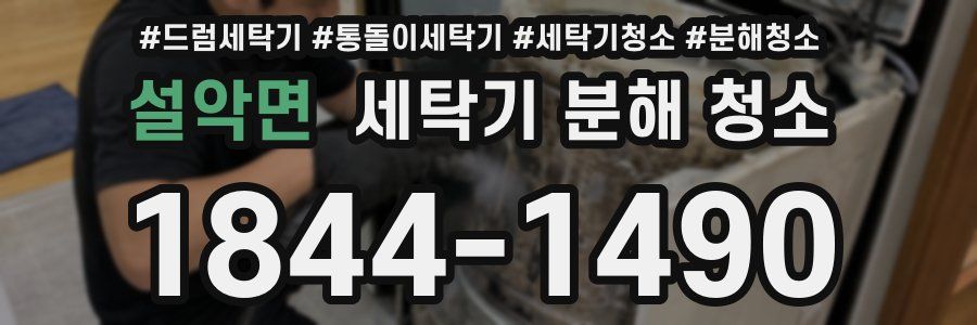 설악면 세탁기 분해 청소