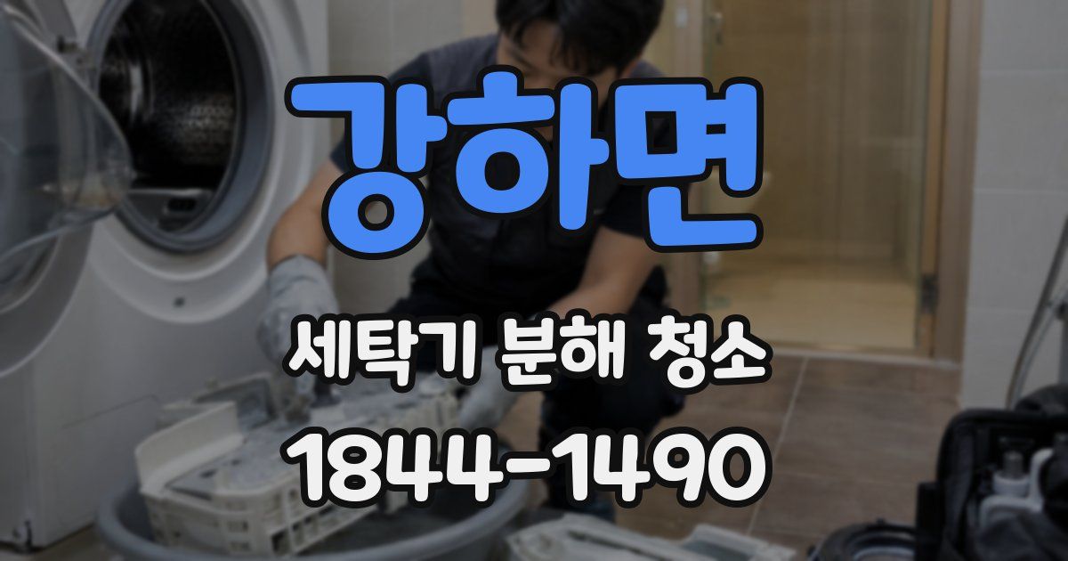 강하면 세탁기 분해 청소