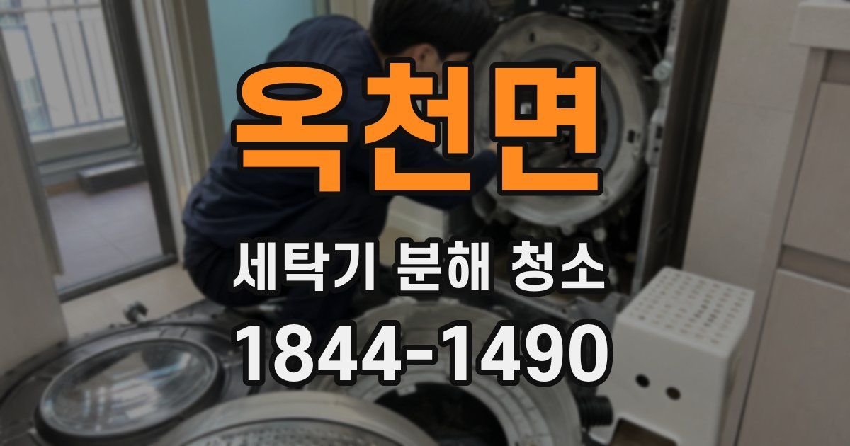 옥천면 세탁기 분해 청소