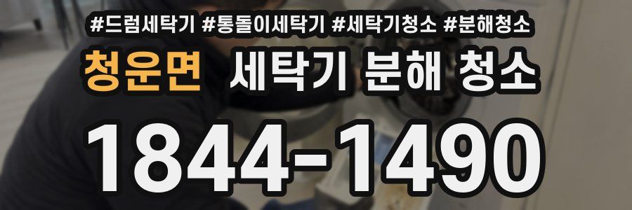 청운면 세탁기 분해 청소