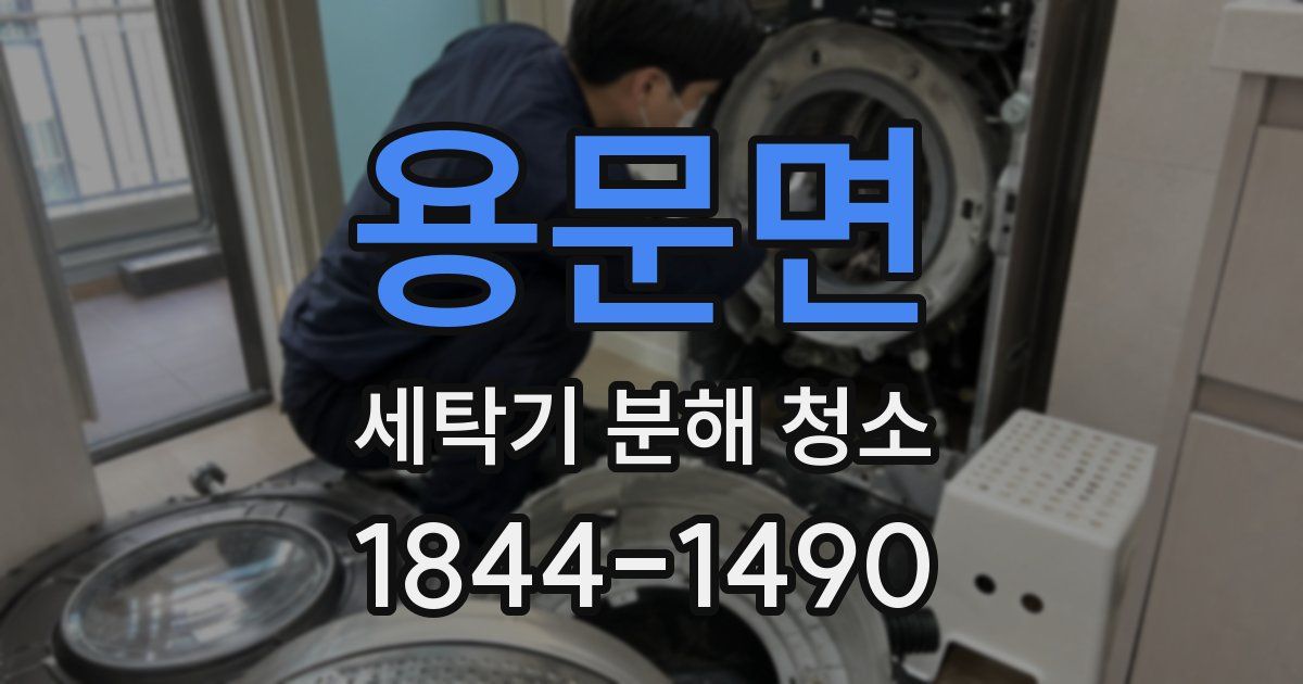 용문면 세탁기 분해 청소