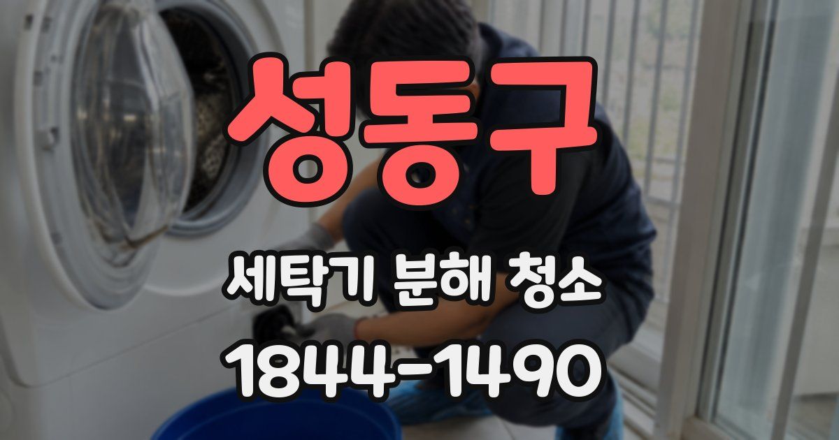 성동구 세탁기 분해 청소
