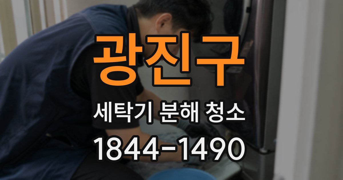 광진구 세탁기 분해 청소