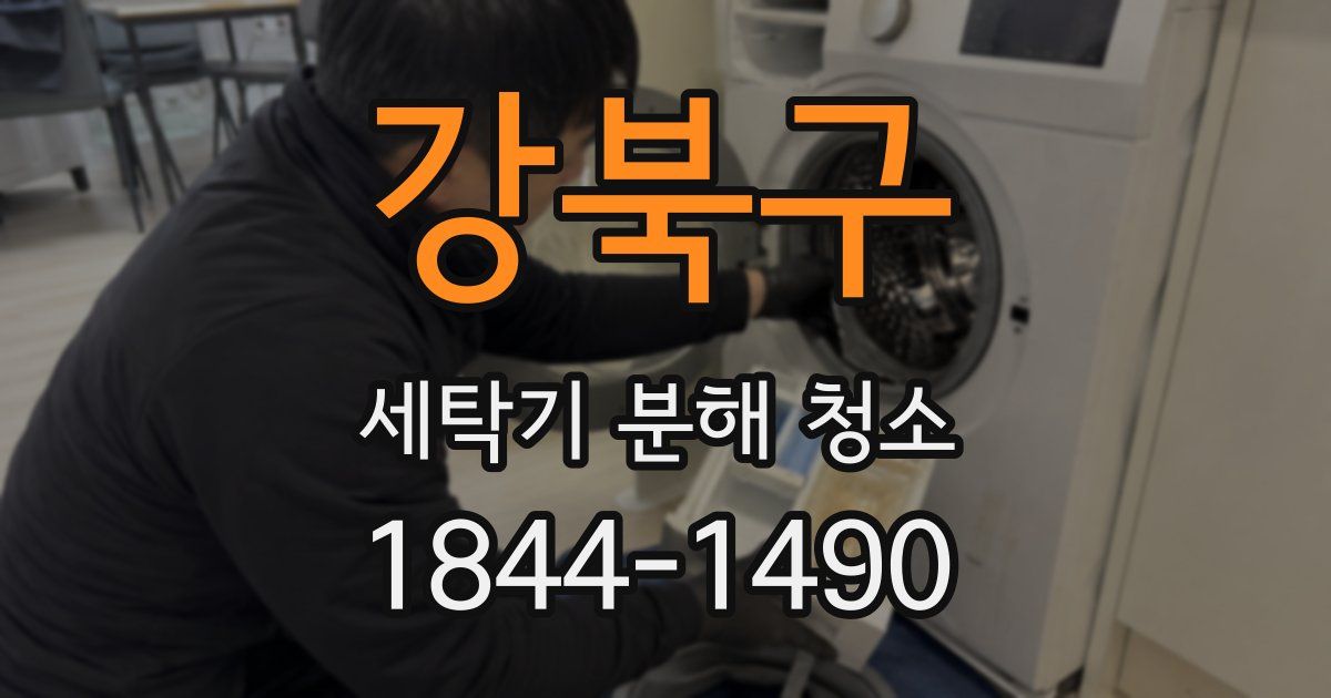 강북구 세탁기 분해 청소