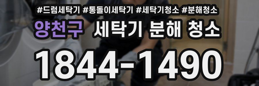 양천구 세탁기 분해 청소