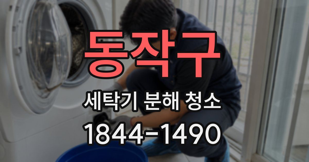 동작구 세탁기 분해 청소