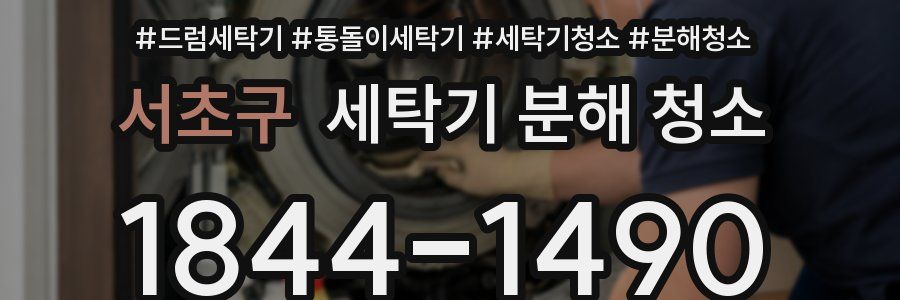 서초구 세탁기 분해 청소
