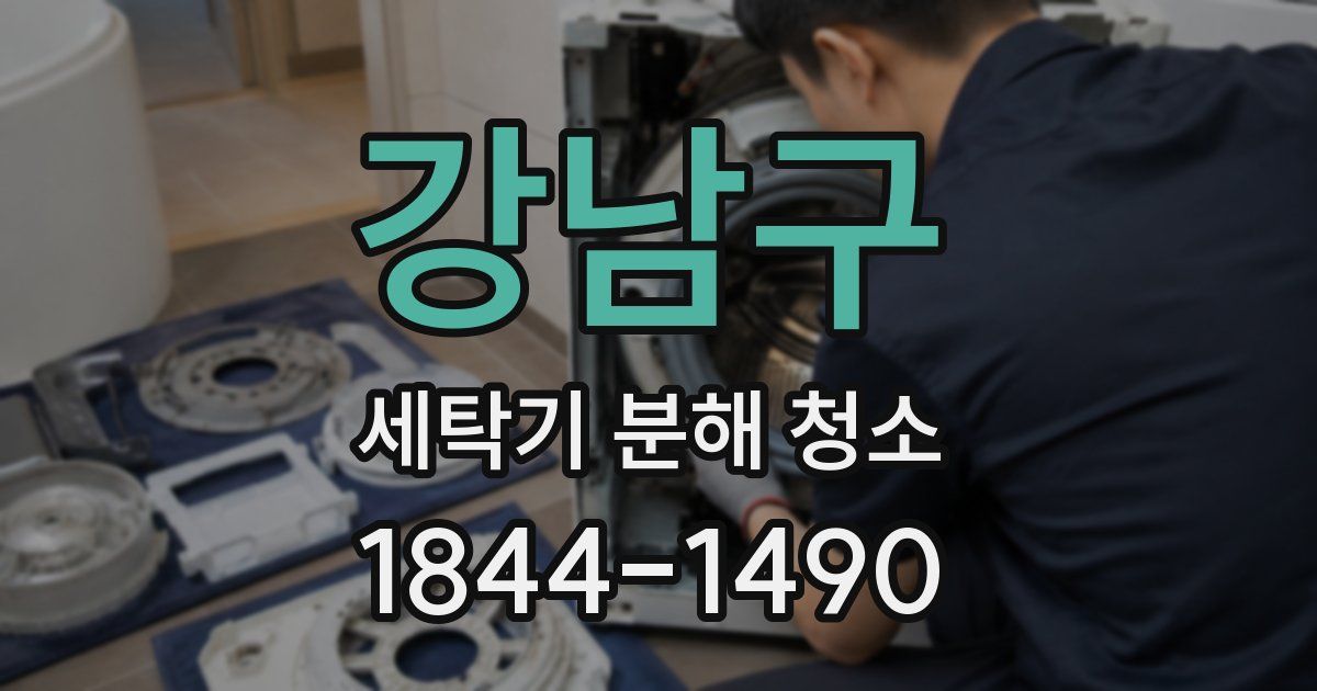강남구 세탁기 분해 청소