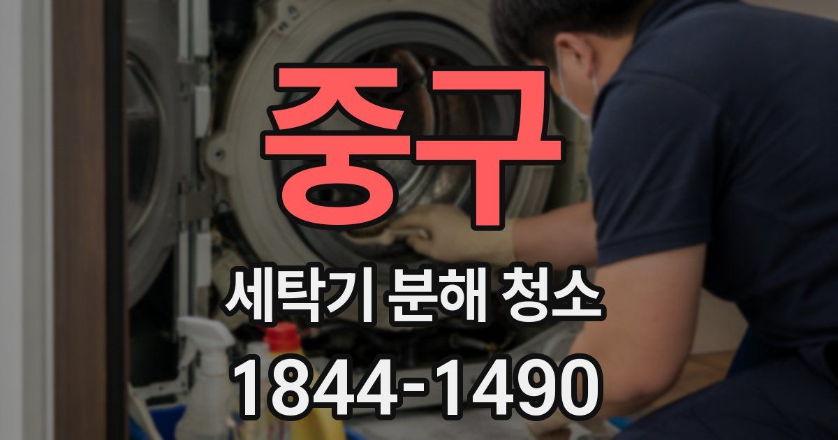 중구 세탁기 분해 청소