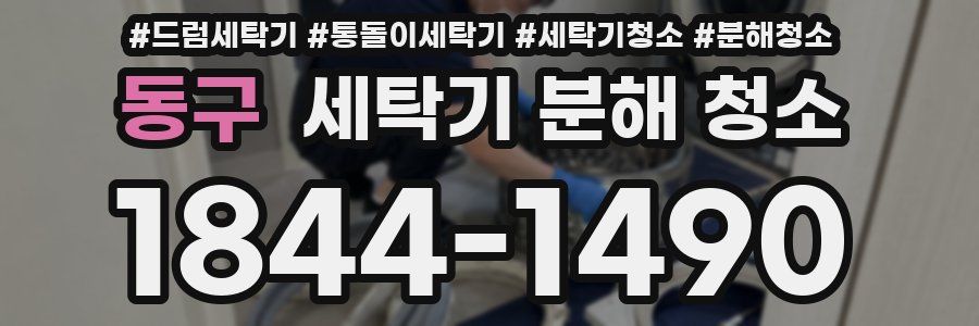 동구 세탁기 분해 청소