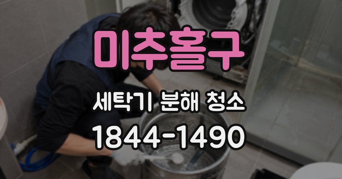 미추홀구 세탁기 분해 청소