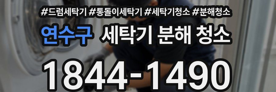 연수구 세탁기 분해 청소