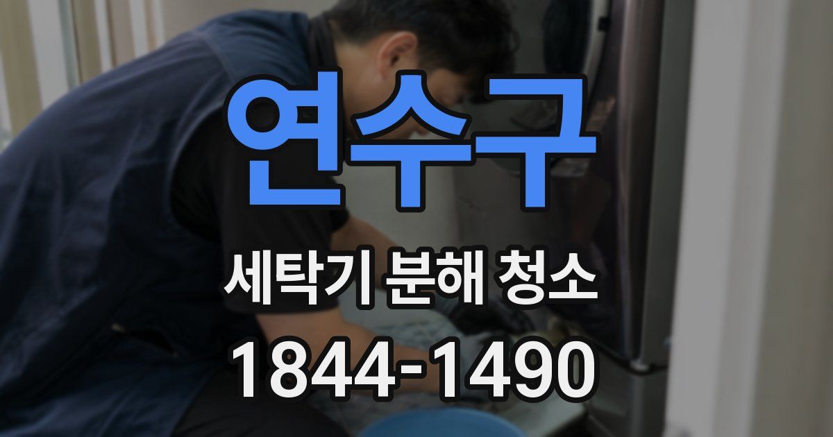 연수구 세탁기 분해 청소