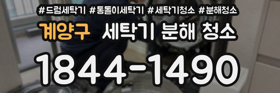 계양구 세탁기 분해 청소