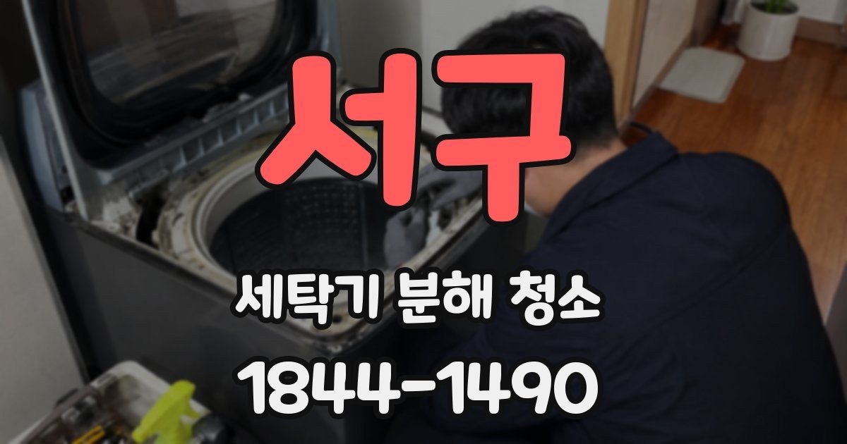 서구 세탁기 분해 청소
