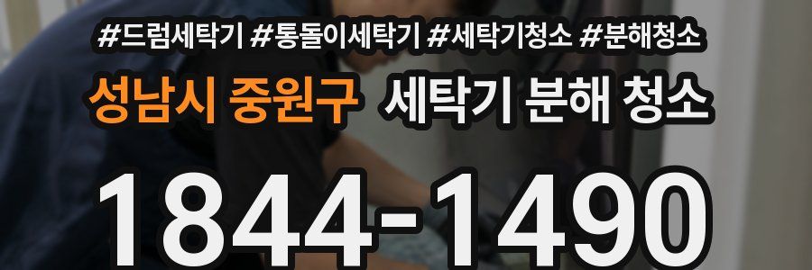 성남시 중원구 세탁기 분해 청소