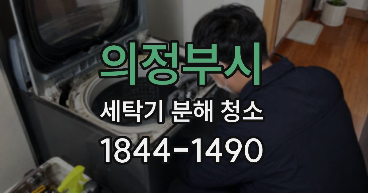 의정부시 세탁기 분해 청소