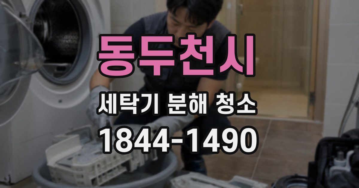 동두천시 세탁기 분해 청소