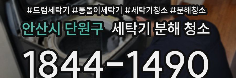 안산시 단원구 세탁기 분해 청소