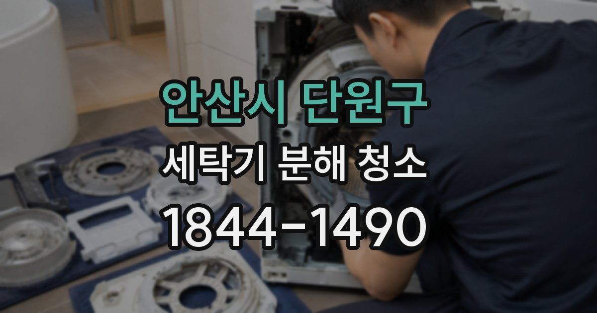 안산시 단원구 세탁기 분해 청소