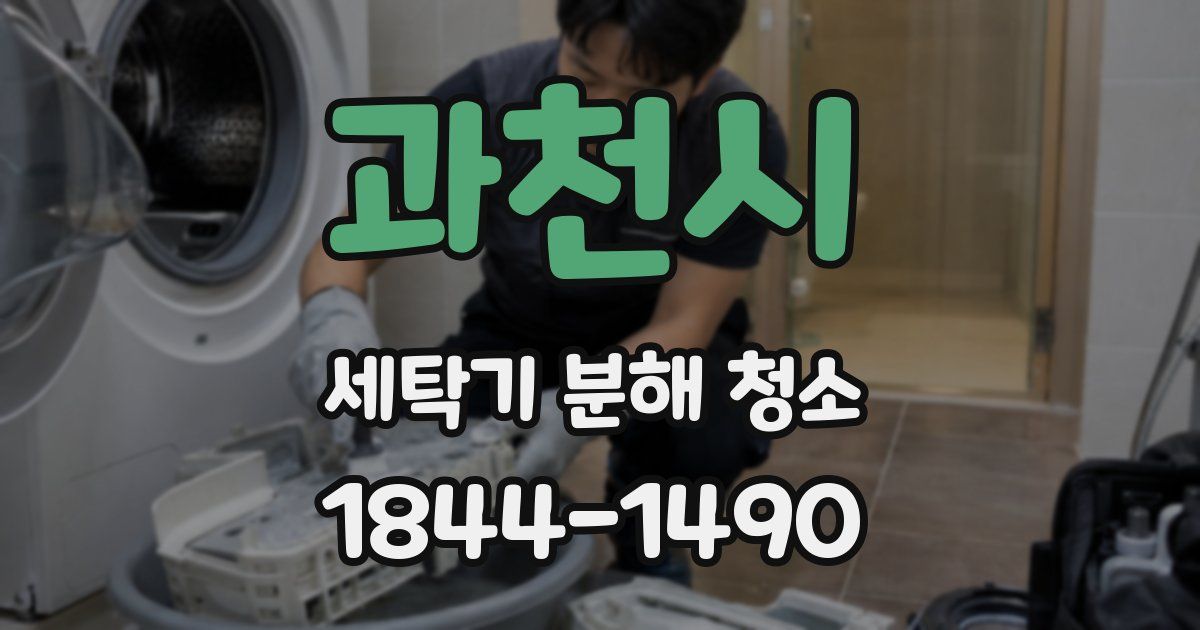 과천시 세탁기 분해 청소