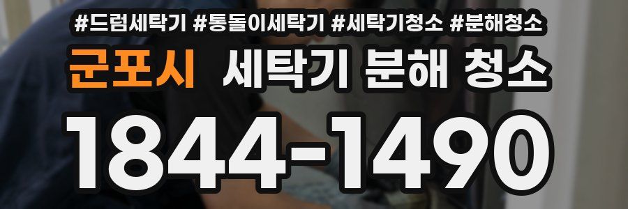 군포시 세탁기 분해 청소