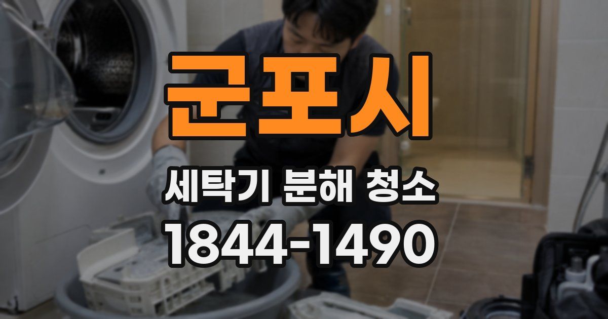 군포시 세탁기 분해 청소