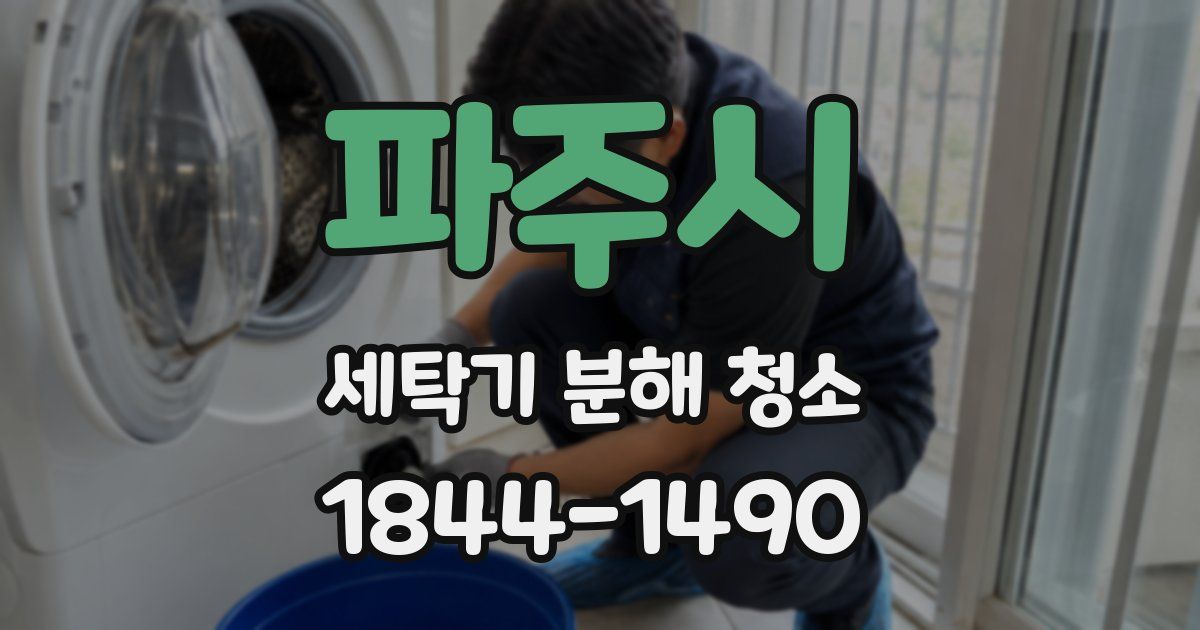 파주시 세탁기 분해 청소