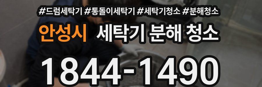 안성시 세탁기 분해 청소