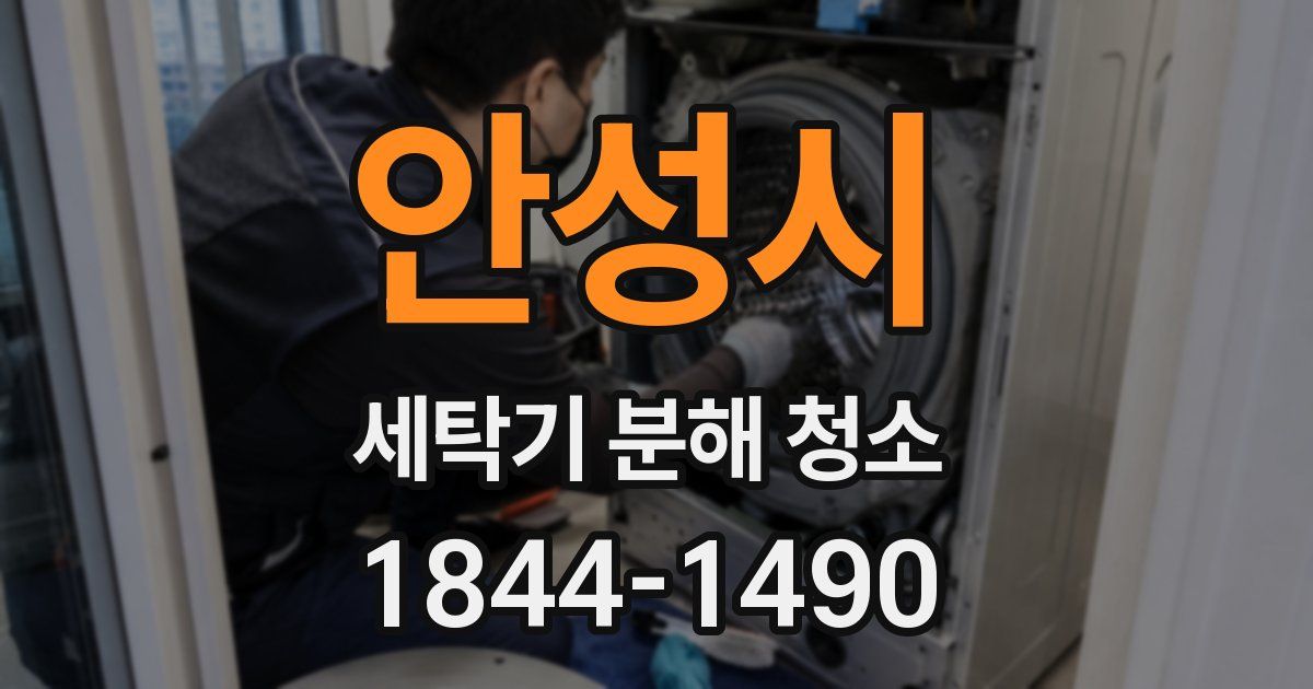 안성시 세탁기 분해 청소