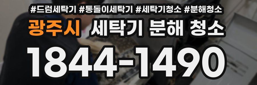 광주시 세탁기 분해 청소
