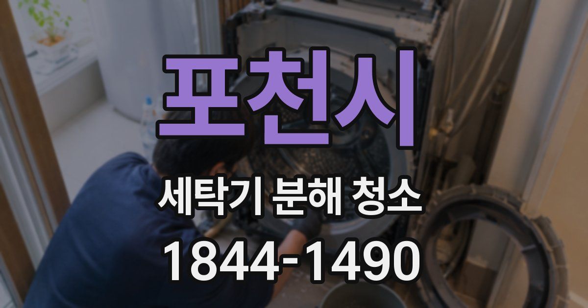 포천시 세탁기 분해 청소