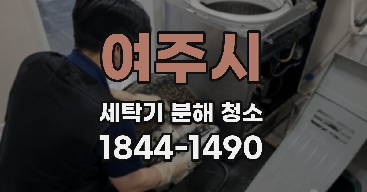여주시 세탁기 분해 청소