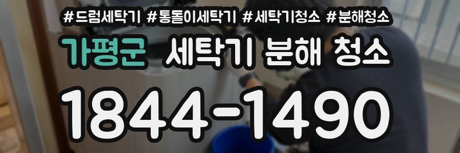 가평군 세탁기 분해 청소