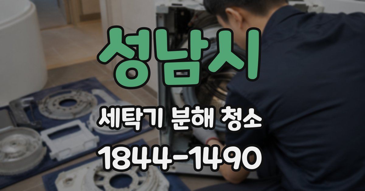 성남시 세탁기 분해 청소