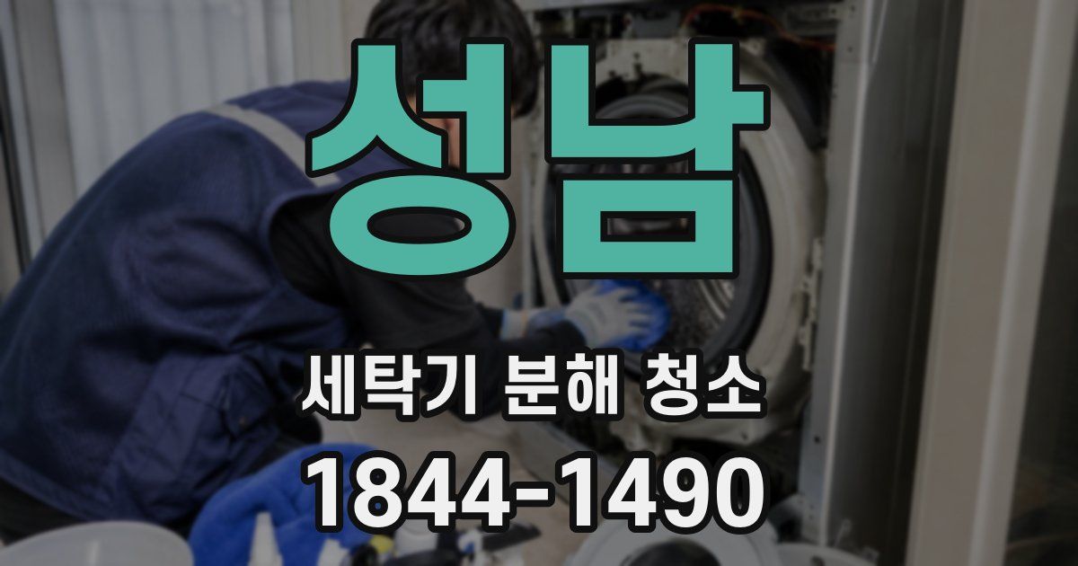 성남 세탁기 분해 청소