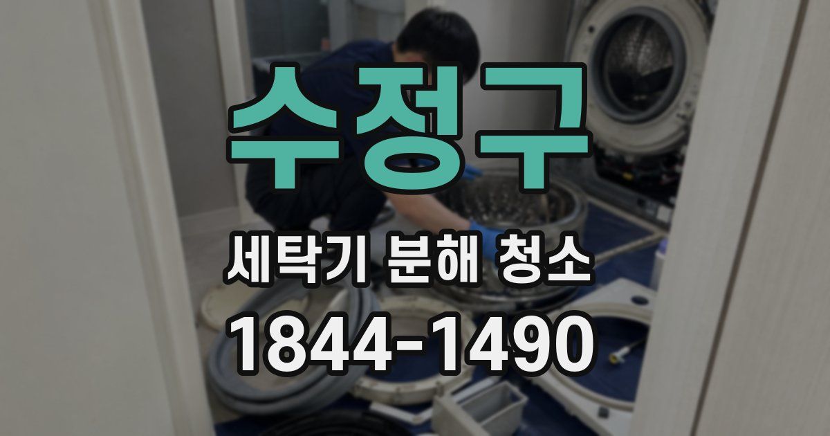 수정구 세탁기 분해 청소
