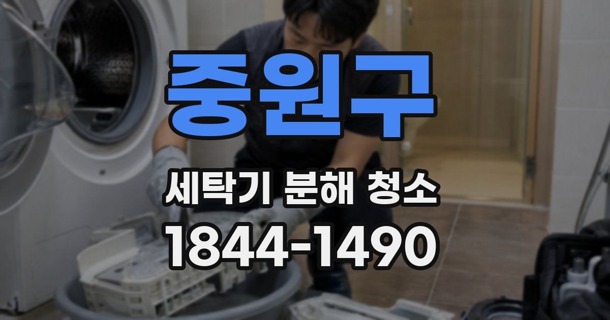 중원구 세탁기 분해 청소