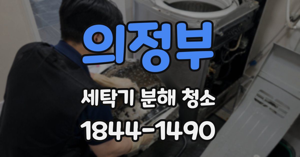 의정부 세탁기 분해 청소