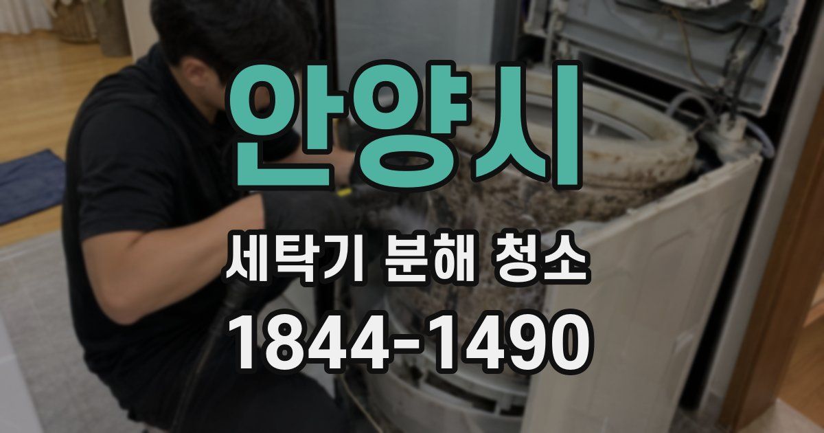 안양시 세탁기 분해 청소