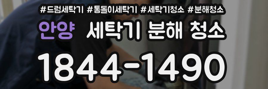 안양 세탁기 분해 청소