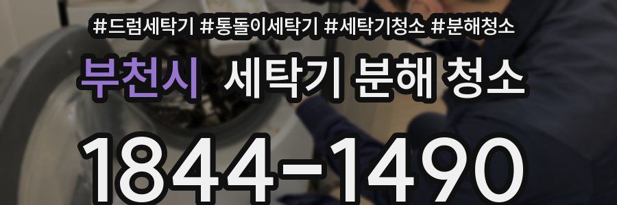 부천시 세탁기 분해 청소