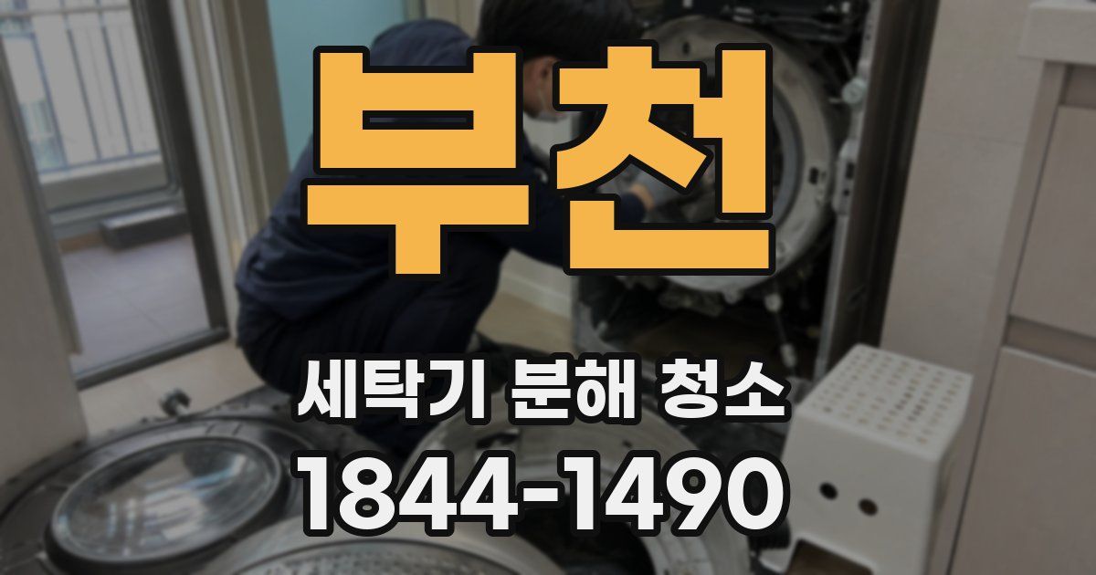 부천 세탁기 분해 청소